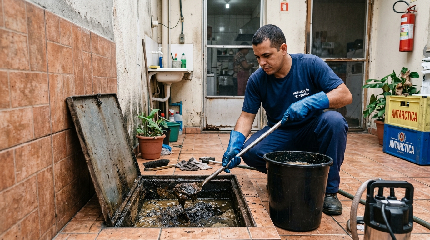 Limpeza de Caixa de Gordura perto de mim em Ipatinga‑MG